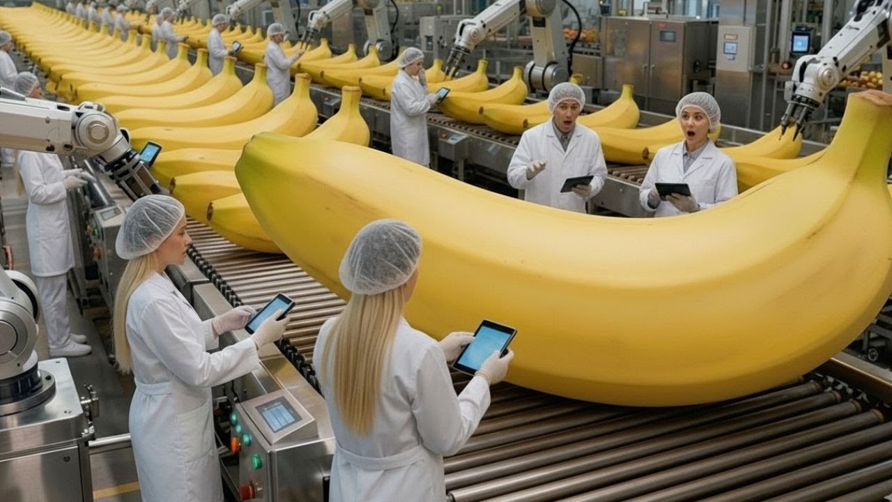 How Banana Chips Are Made  Inside a Modern Automated Food Factory Full process