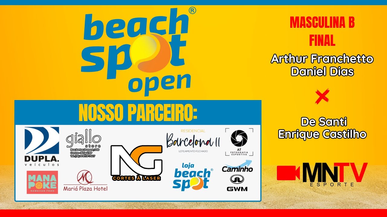 FINAL - AO VIVO - BEACH SPOT OPEN 2025 - BEACH SPOT - ARAÇATUBA/SP