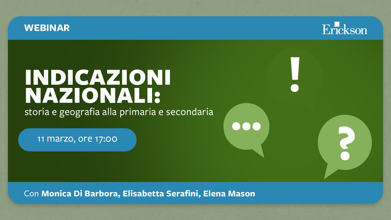 Indicazioni Nazionali: storia e geografia alla primaria e secondaria