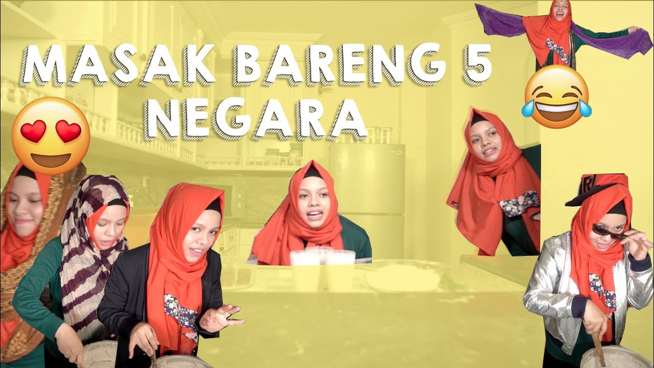 MASAK BARENG 5 NEGARA | SAJIDAH HALILINTAR COOKING STYLE | BUBUR SUMSUM
