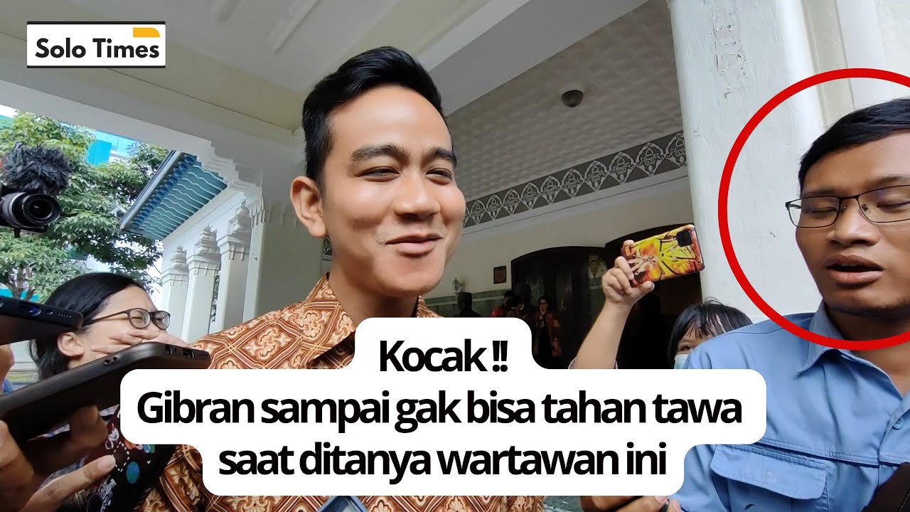 Ngakak !! Gibran Dibikin Ketawa Dengan Pertanyaan Wartawan ini..