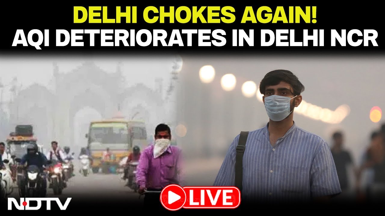 Delhi Pollution News Today | Delhi Chokes As AQI Continue To Deteriorate In NCR As Winter Approaches