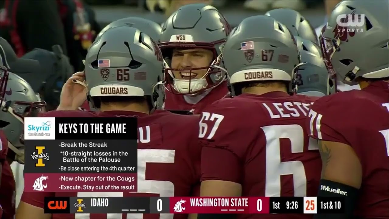 Idaho Vandals vs Washington State Cougars 08/30/2025 FULL GAME
