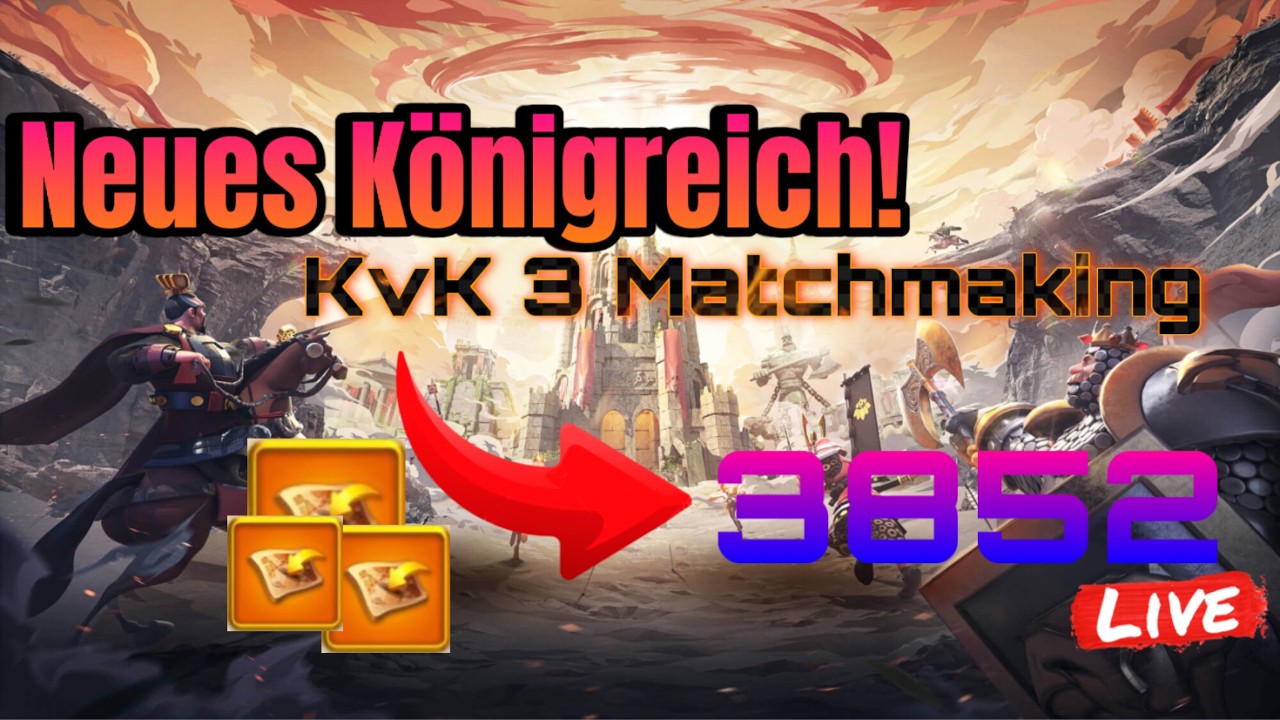 『Live』Wir sind migriert! | Haben wir Chancen in KvK 3? | RoK Deutsch 🇩🇪