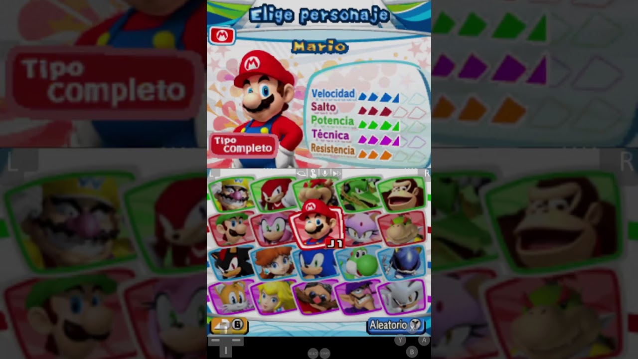 Mario y sonic en los juegos olímpicos de invierno 2010 nds gameplay 