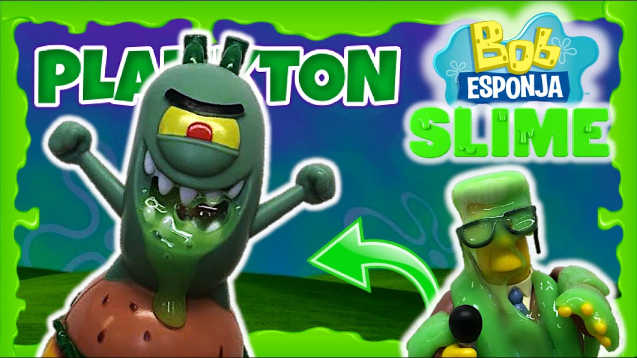 PLANKTON - SLIMEEZ | Figura con Slime de BOB ESPONJA - Alpha Group Mattel - TOY SHOTS (2023)