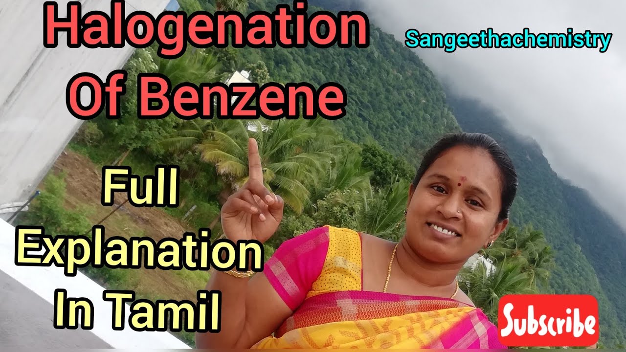 #Electrophilic Substitution Reaction of aromatic Compounds#halogenation of benzene in Tamil#