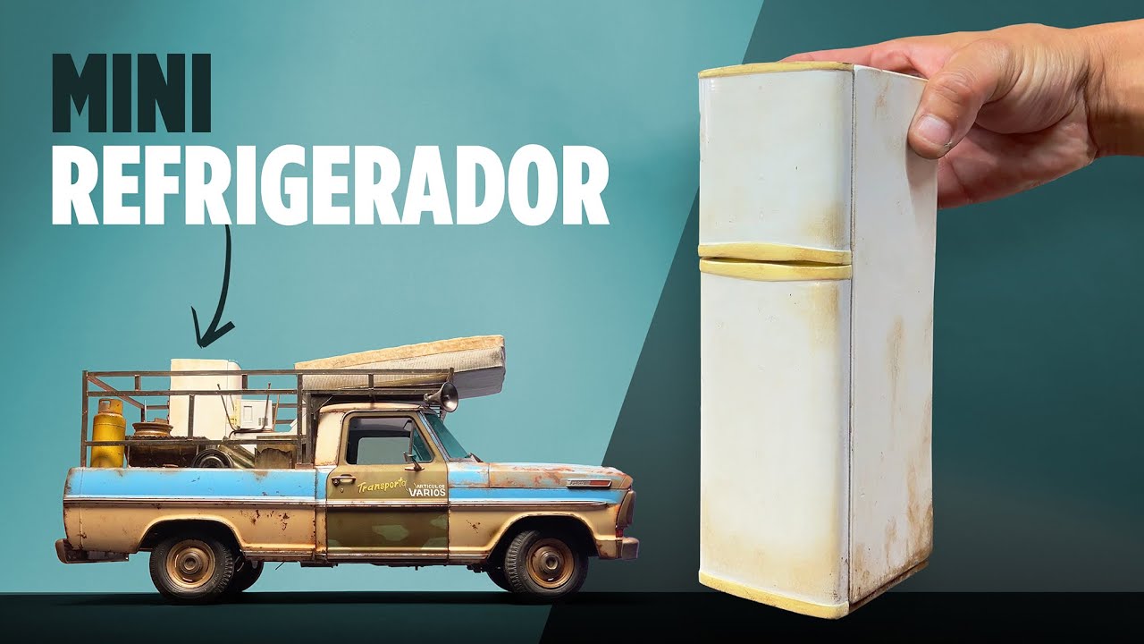 El refri viejo que todos tuvimos...en miniatura #fierroviejo