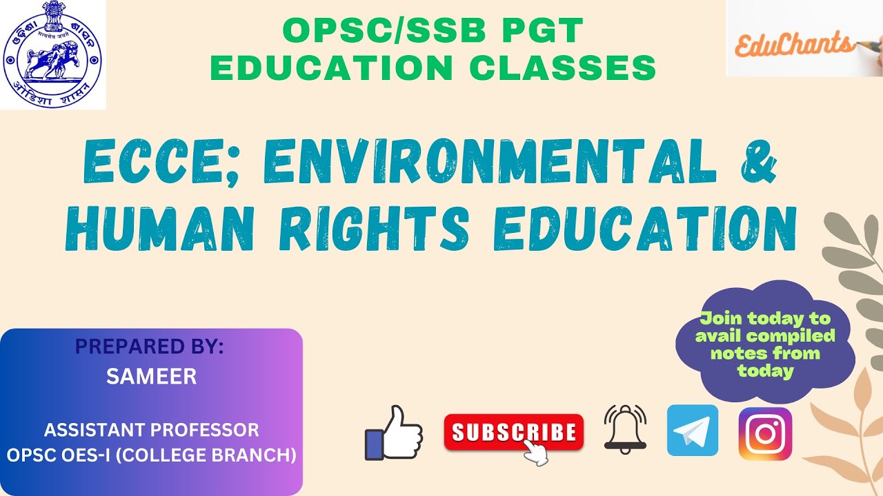 Early Childhood Care & Education | Environmental Education | Human Rights Education | PGT | Lecturer