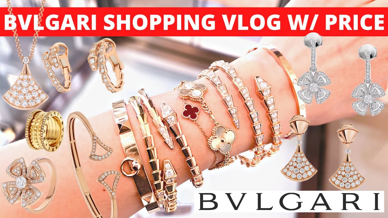 Видеообзор покупок в Bvlgari с указанием цен | Браслет Bvlgari Serpenti, серьги Diva's Dream B Ze...