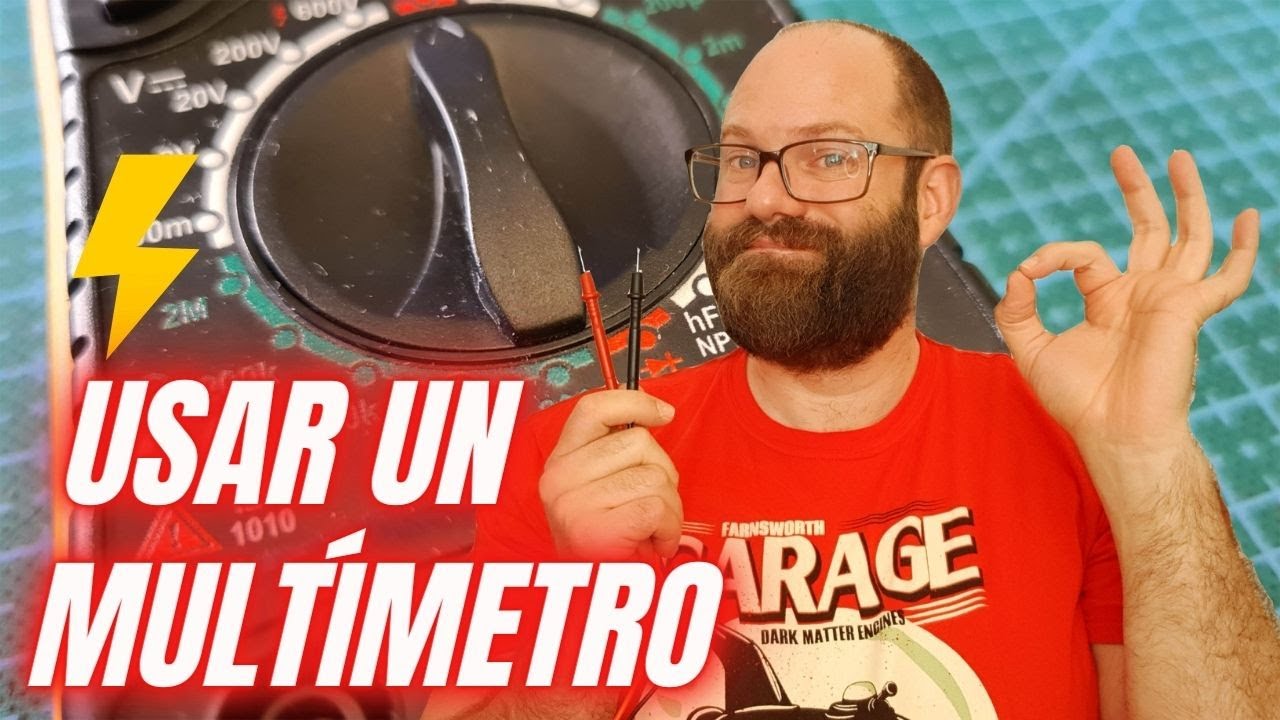 ⚡ Cómo USAR UN MULTÍMETRO desde cero: voltaje, amperios, resistencia y continuidad