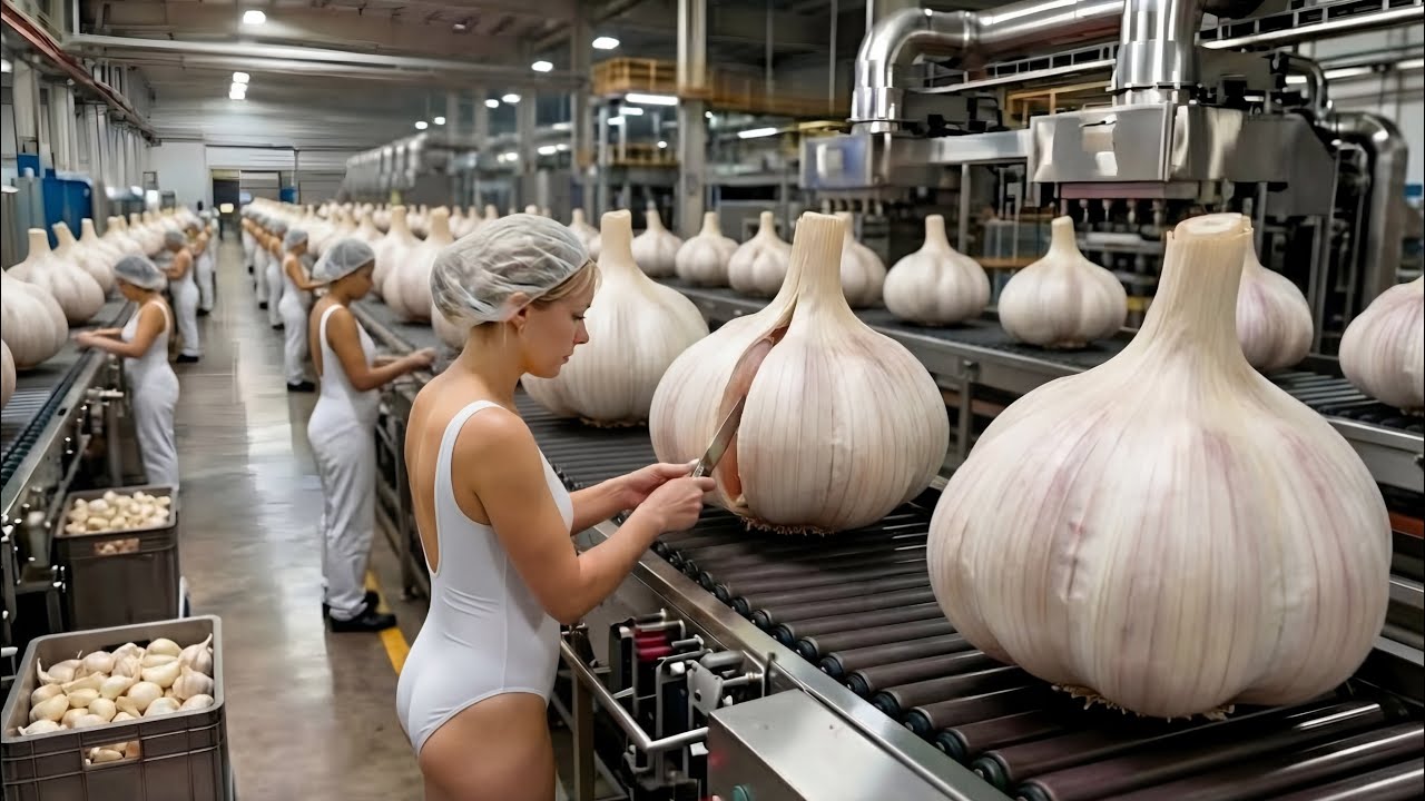 Inside the Largest US Factory: From Raw Garlic to Premium Powder (Full Process)
