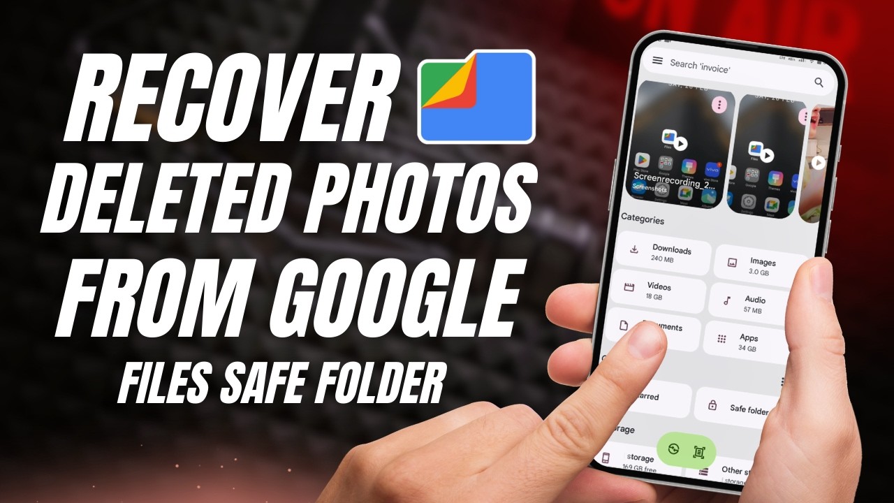 Как восстановить удалённые фотографии из защищённой папки Google Файлов 🔐 Легко восстанавливайте ...