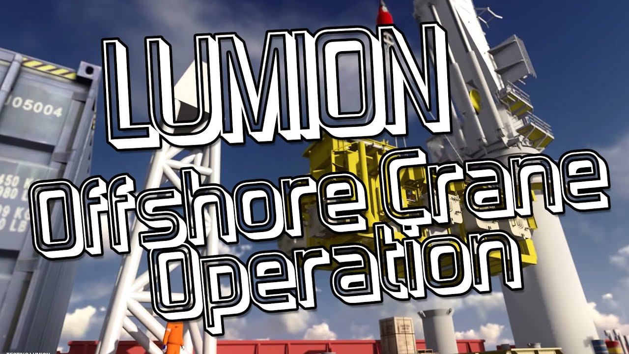 Offshore Crane Operation - made in Lumion 3.2.1