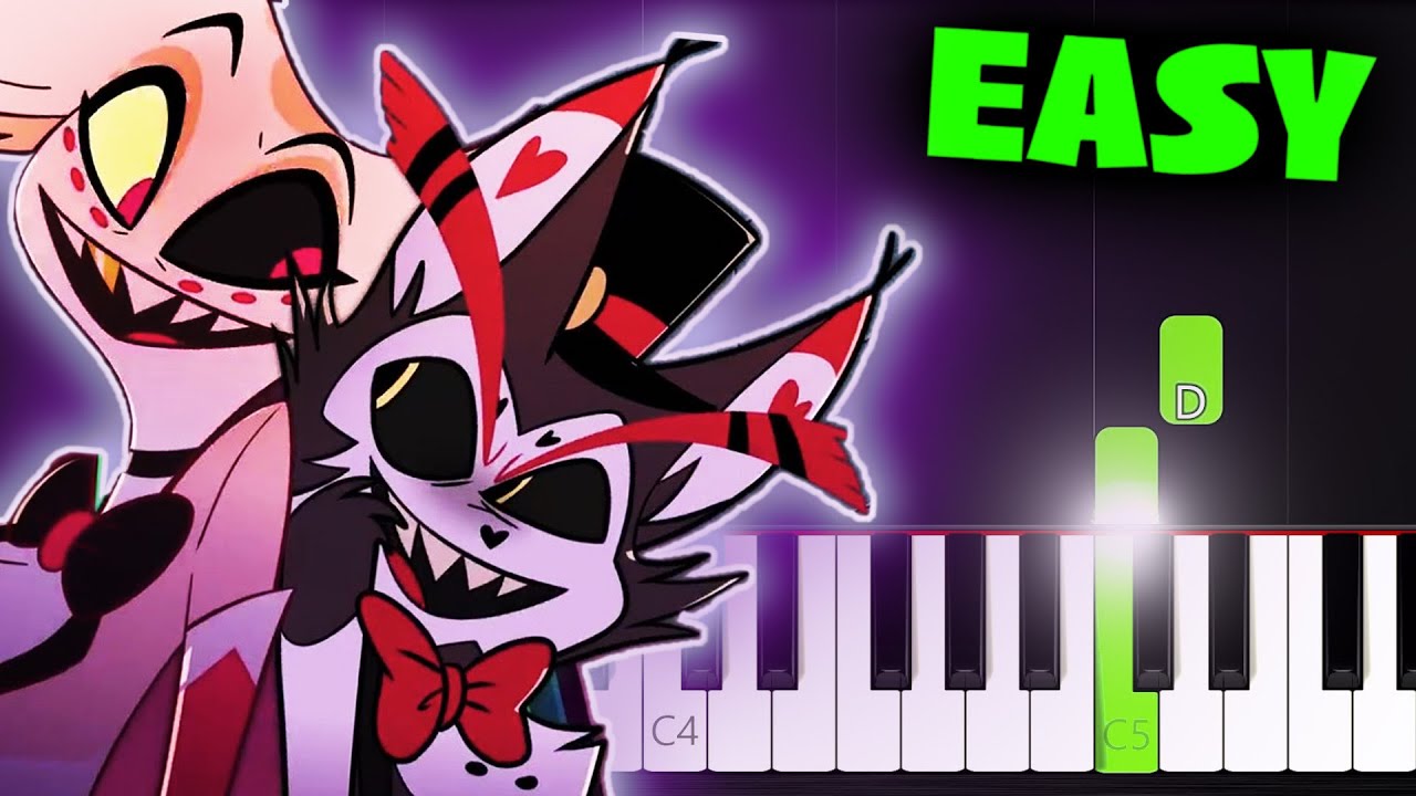 Loser, Baby (Hazbin Hotel) - EASY Piano Tutorial