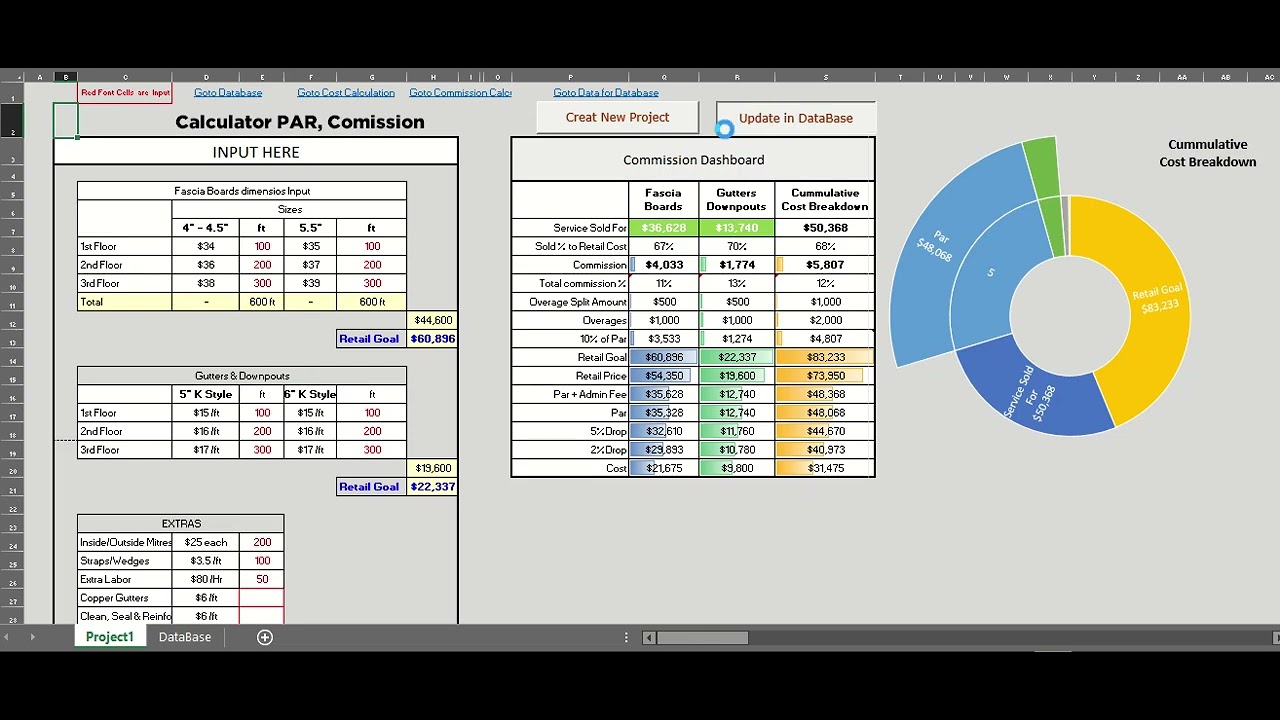 Excel Commission VidepDP