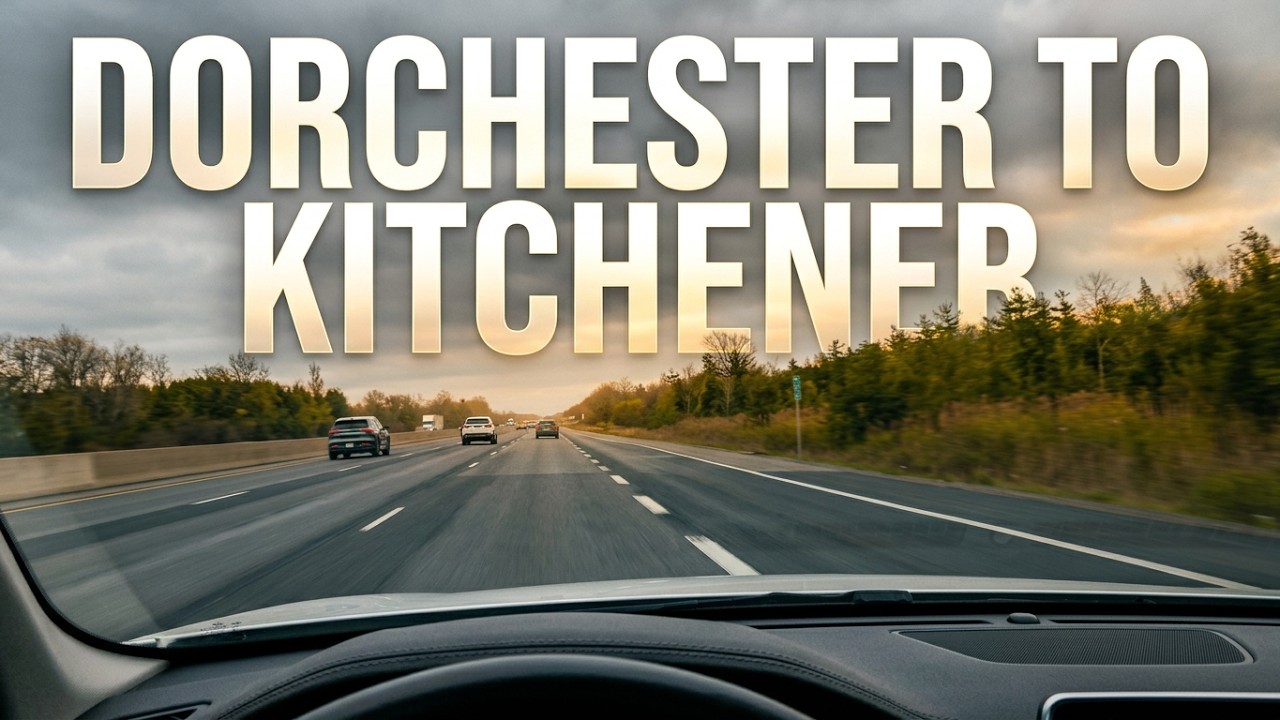 Driving to Kitchener, Ontario from Dorchester, Ontario 🇨🇦 March 2024