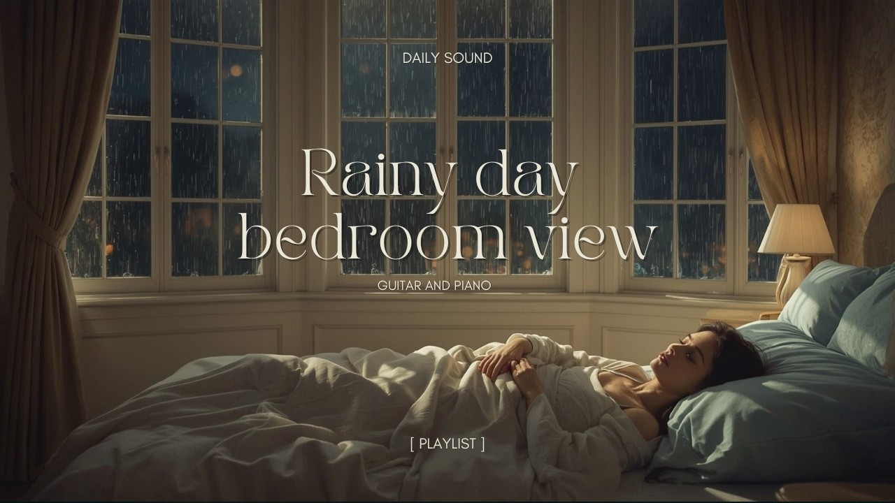 POV: It's raining outside your bedroom window🌧️ | No Rain Sound|  One Hour Lofi for Sleep and Study