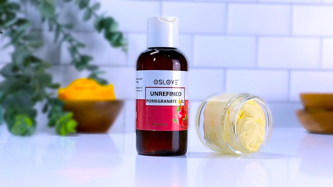 DIY Whipped Pomegranate Body Butter using Homemade Buriti Butter | ft. OSLOVE ORGANICS