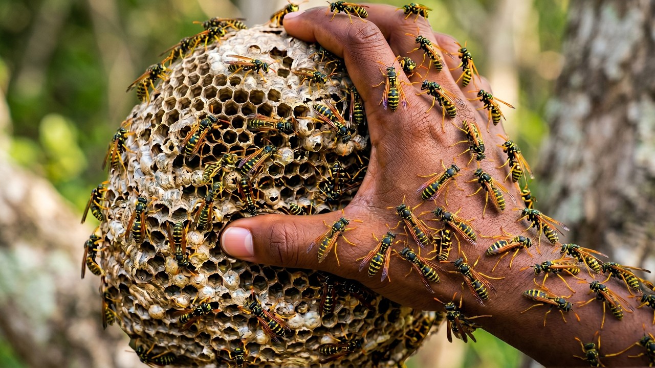 Would You Hold Wasps With Your Bare Hands?