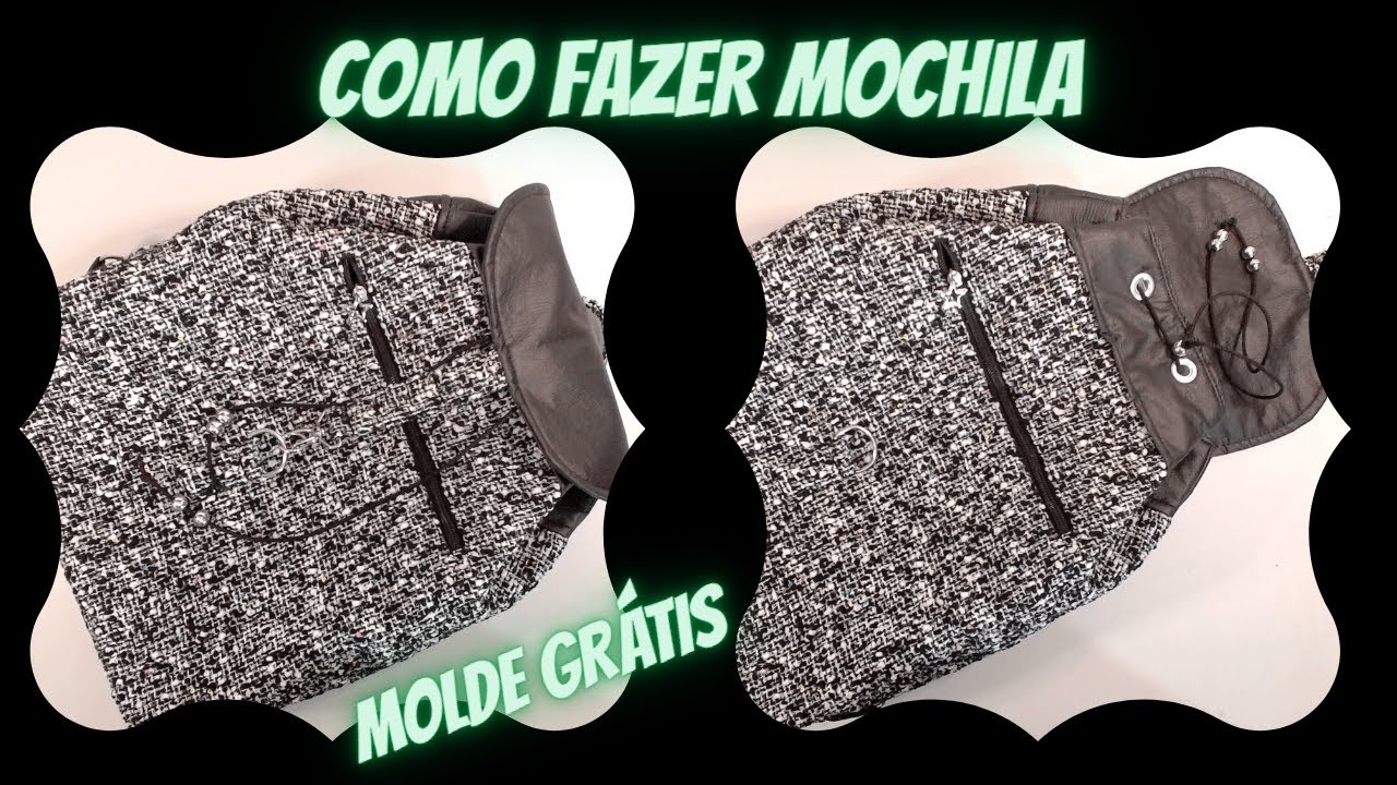 Como Fazer Mochila | Modelo Fantástico! Fácil