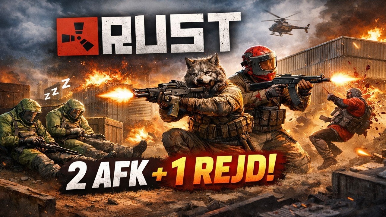 Keď sú 2 AFK a ja musím ťahať celý server… 😤 | Rust