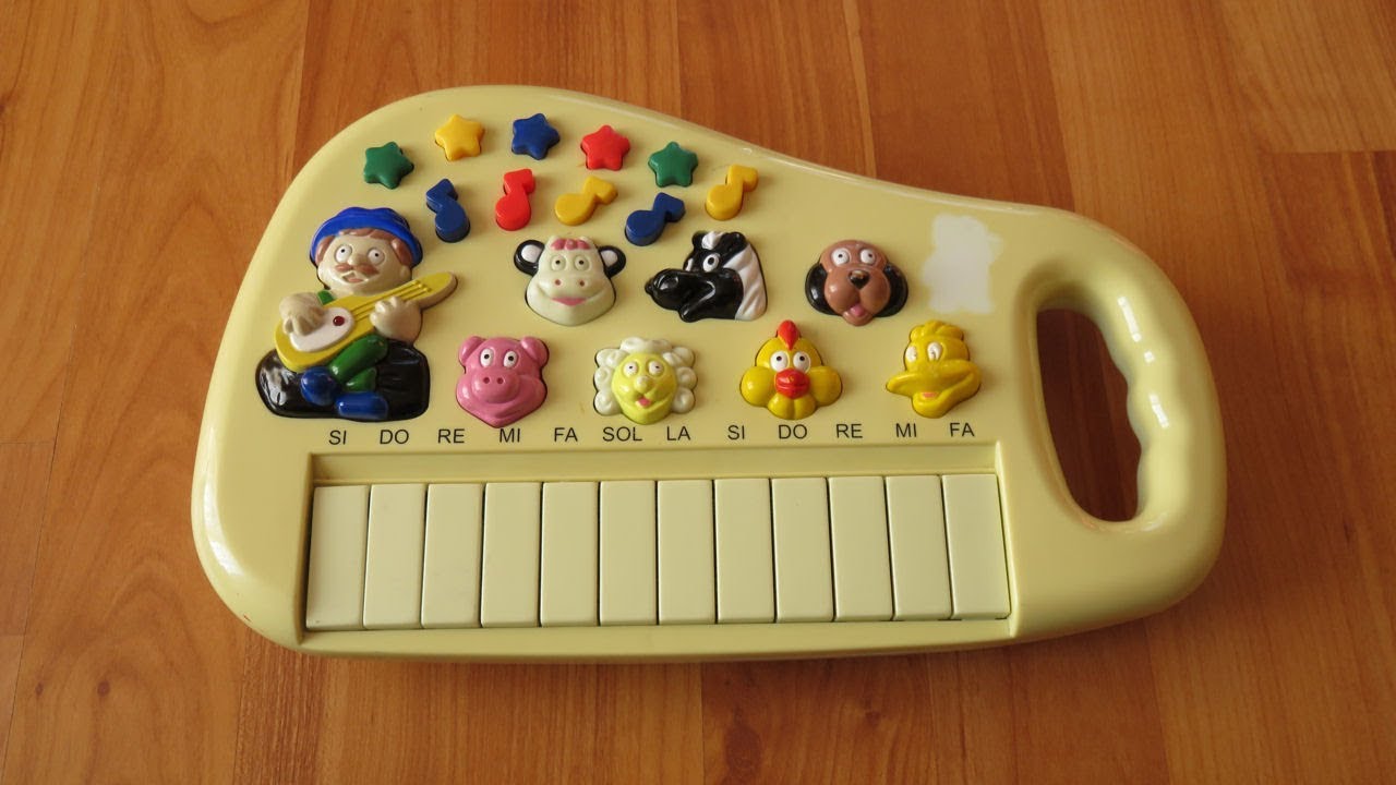 Vintage Keyboard Musical Toy Piano &ndash; Old MacDonald & Nursery Rhymes