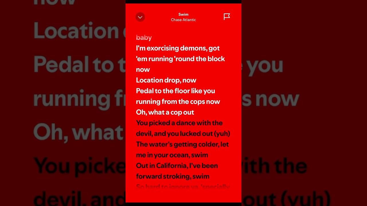 Swim - Chase Atlantic (Lyrics)