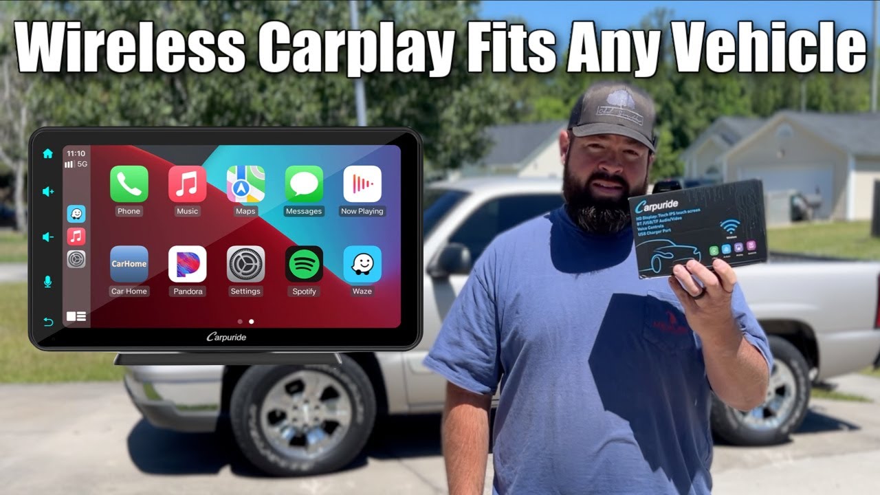 Как добавить беспроводную систему CarPlay к *ЛЮБОМУ ТРАНСПОРТНОМУ СРЕДСТВУ* | 7-дюймовый сенсорны...