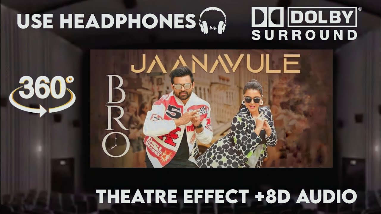 Jaanavule ||Theatre Experience Dolby  Surround  sound | BRO  Movie | Pawan Kalyan || Sai Dharam Tej