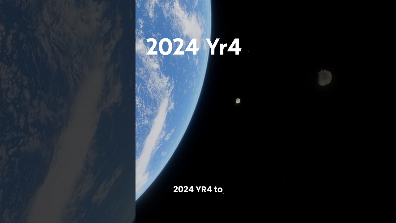 2024YR4 🪨 Nowo odkryta asteroida z 1% szans kolizji z Ziemią w 2032 roku.  #shorts