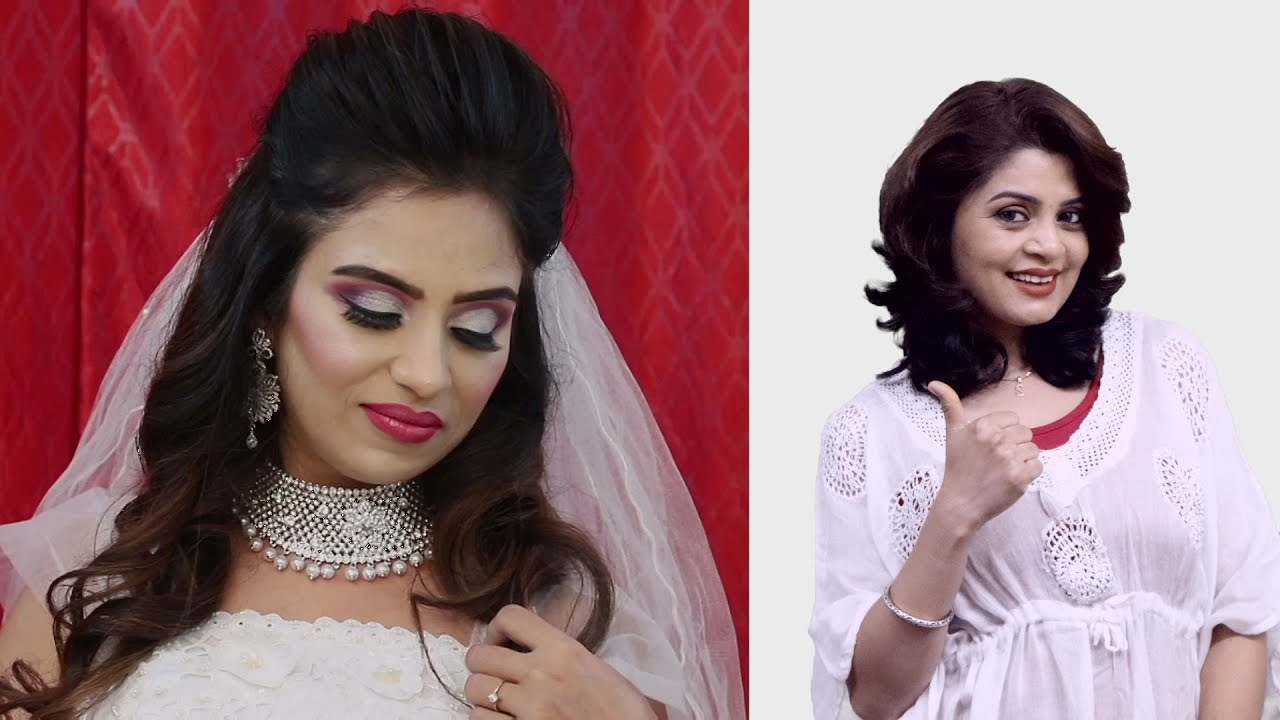 How to do Bridal make-up - (Catholic Bride) By Sam Maam For Course Enquiry Call : 9920537343