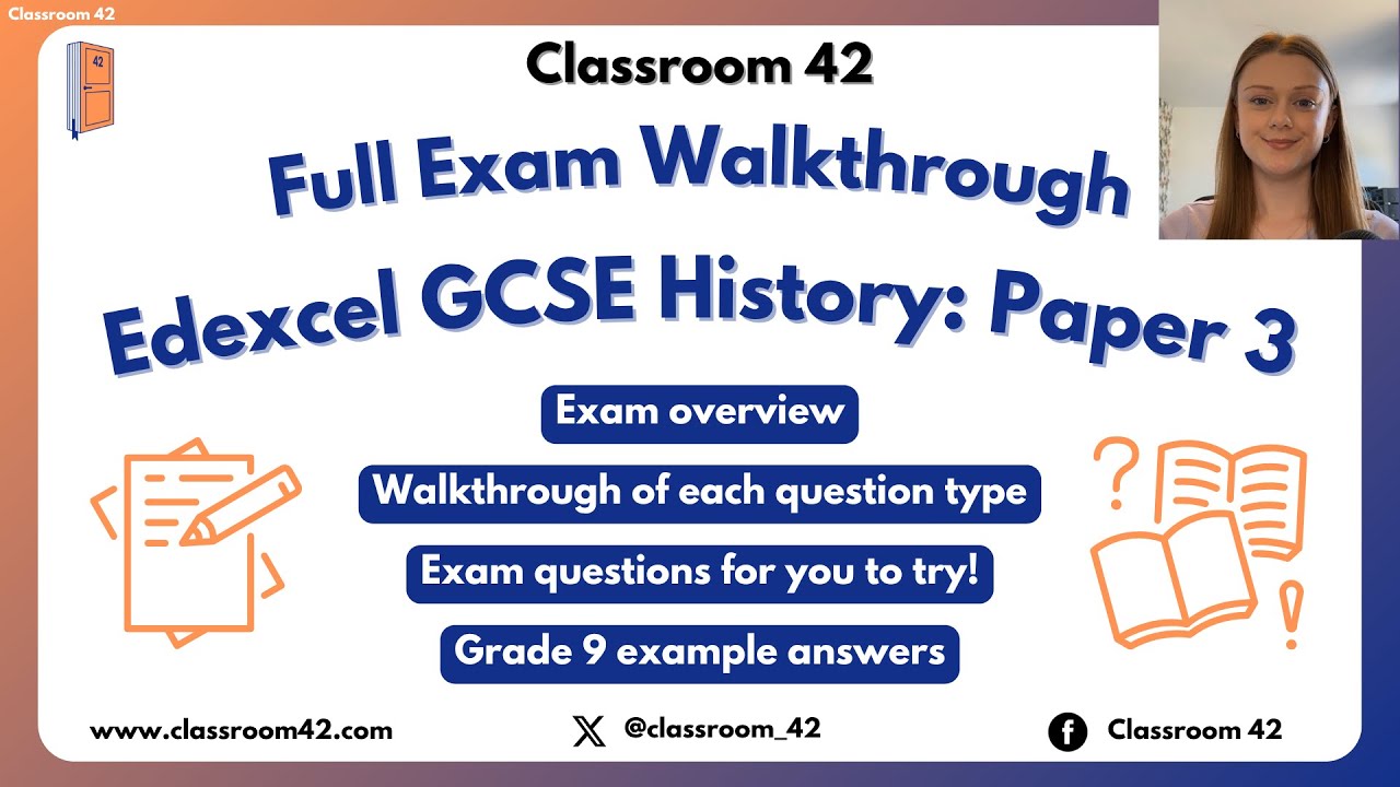 Edexcel GCSE History Paper 3 Exam Walkthrough - Exam Technique & Example Answers