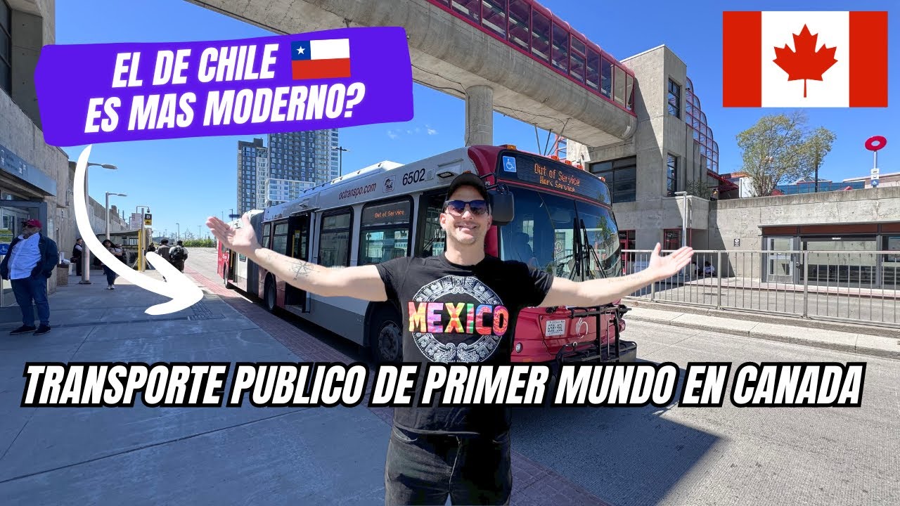 ASÍ es el TRANSPORTE PÚBLICO del PRIMER MUNDO en CANADÁ