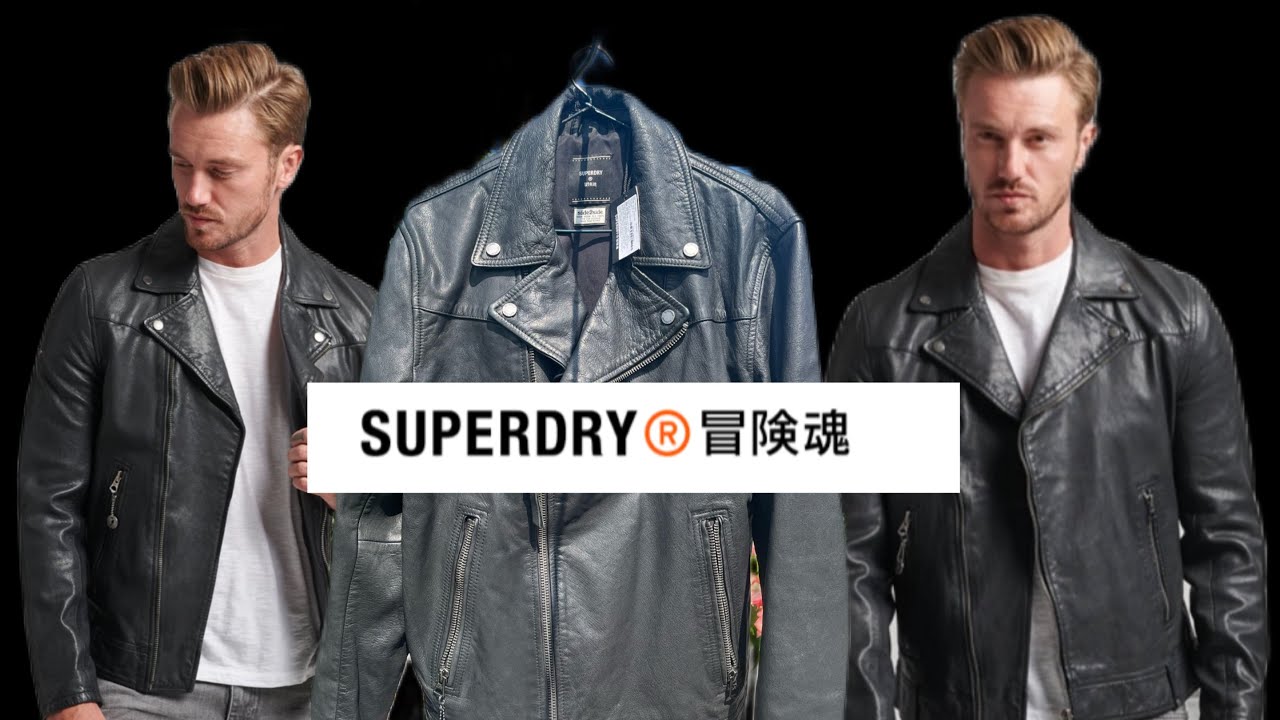 Superdry leather jacket || Biker Jacket