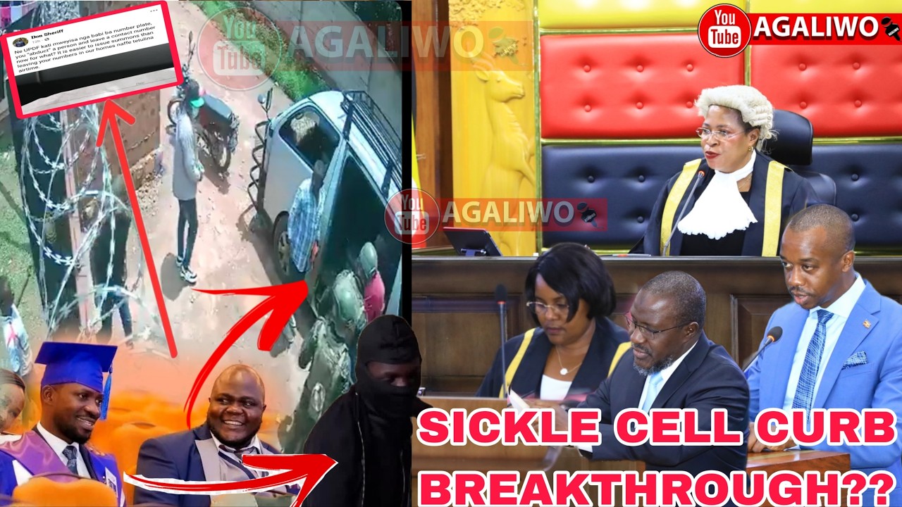 BOBI WINE ASSISTANT WE EBIPYA BIZUUSE. SICKLE CELLS MU PARLIAMENT: EKITEESO BAKILEESE.