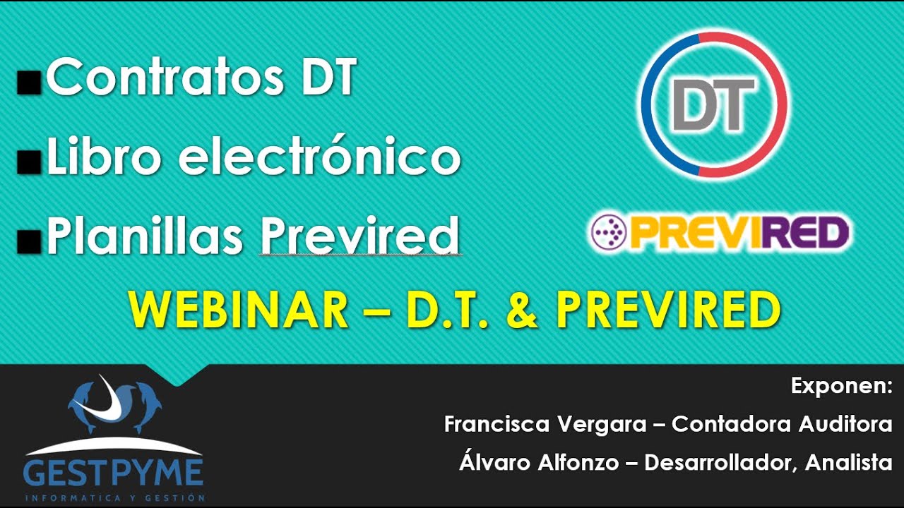 Webinar - Dirección del Trabajo, Libro Electrónico de Remuneraciones y Previred