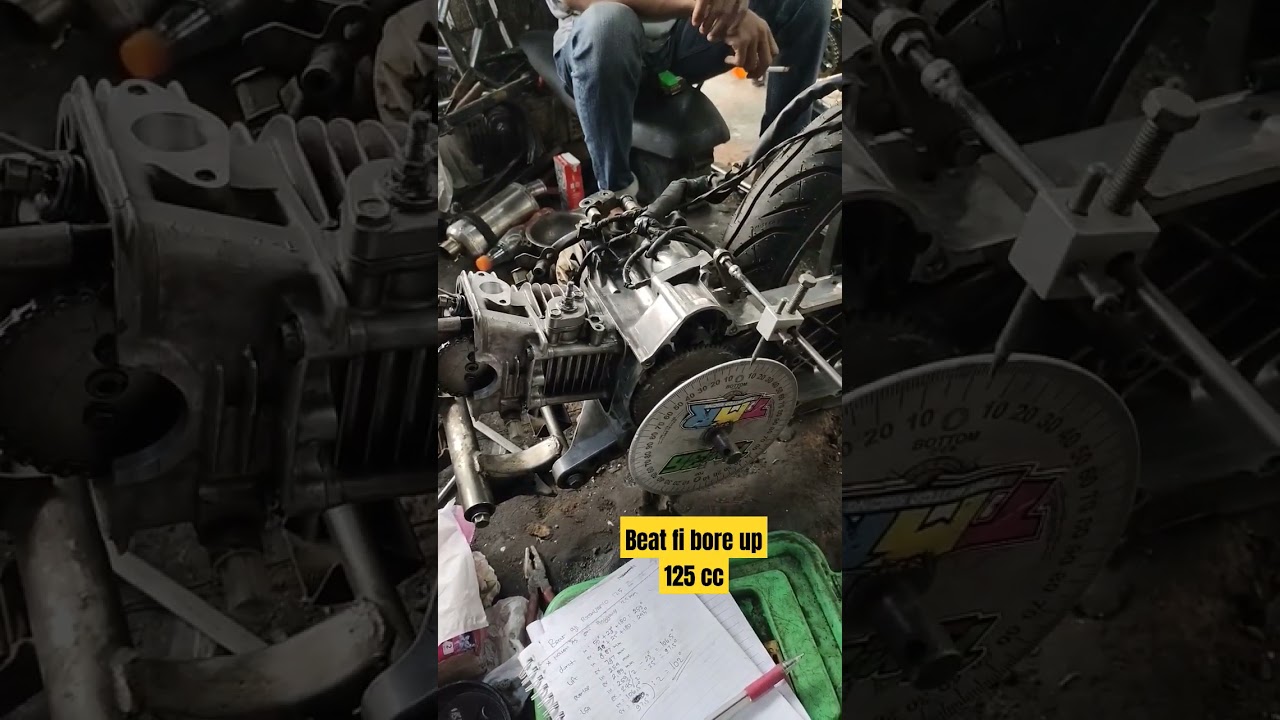 beat fi bore up 125 CC harian touring #boreup #setting #beat130cc