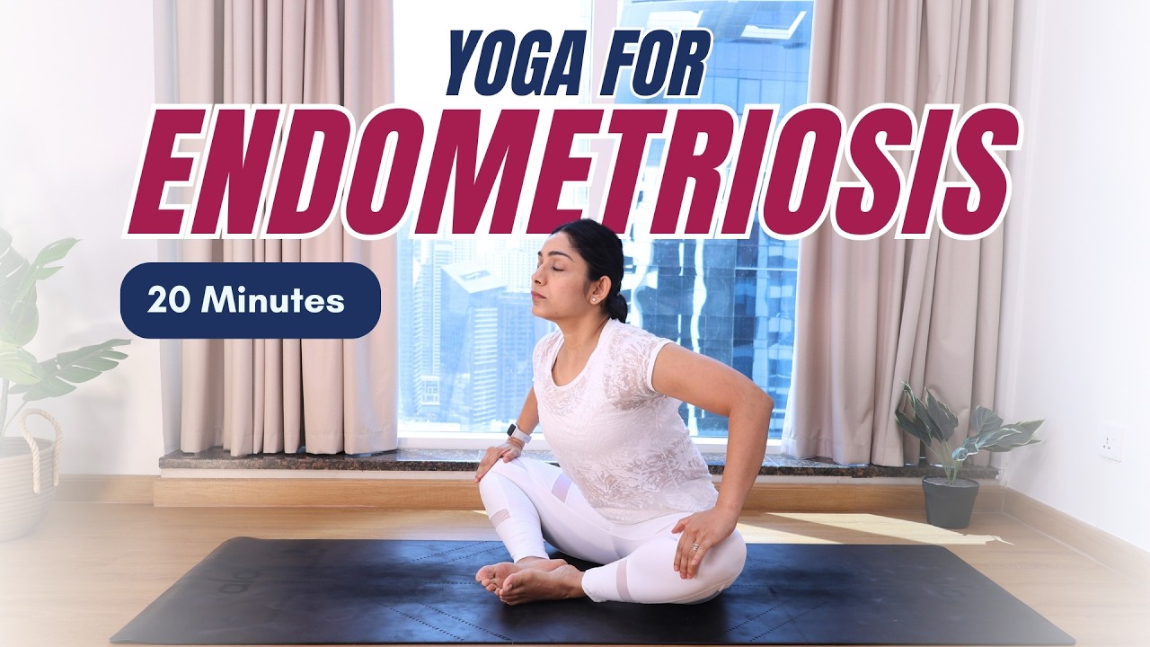 Yoga for Endometriosis & Pelvic Pain | 20 Mins Gentle Yoga Practice to Manage Endometriosis Pain