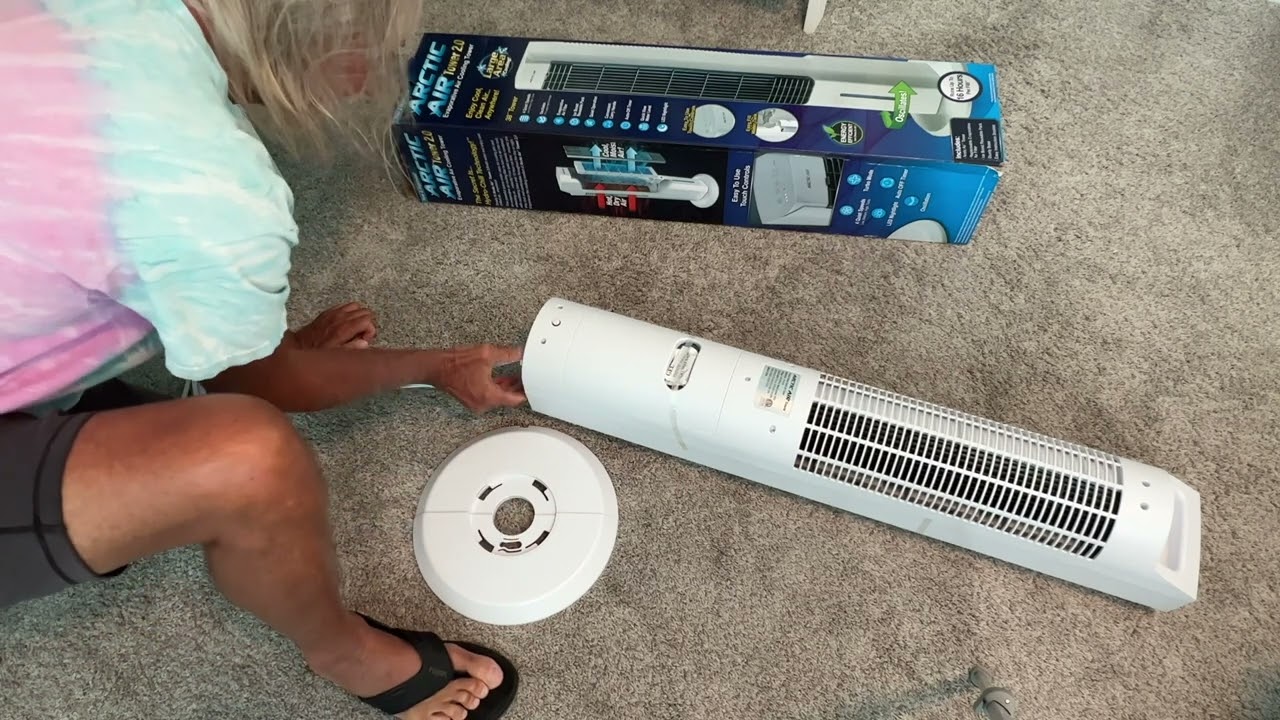 How to assemble Arctic Air Tower 2.0 Evaporative Air Cooler Portable Air Conditioner
