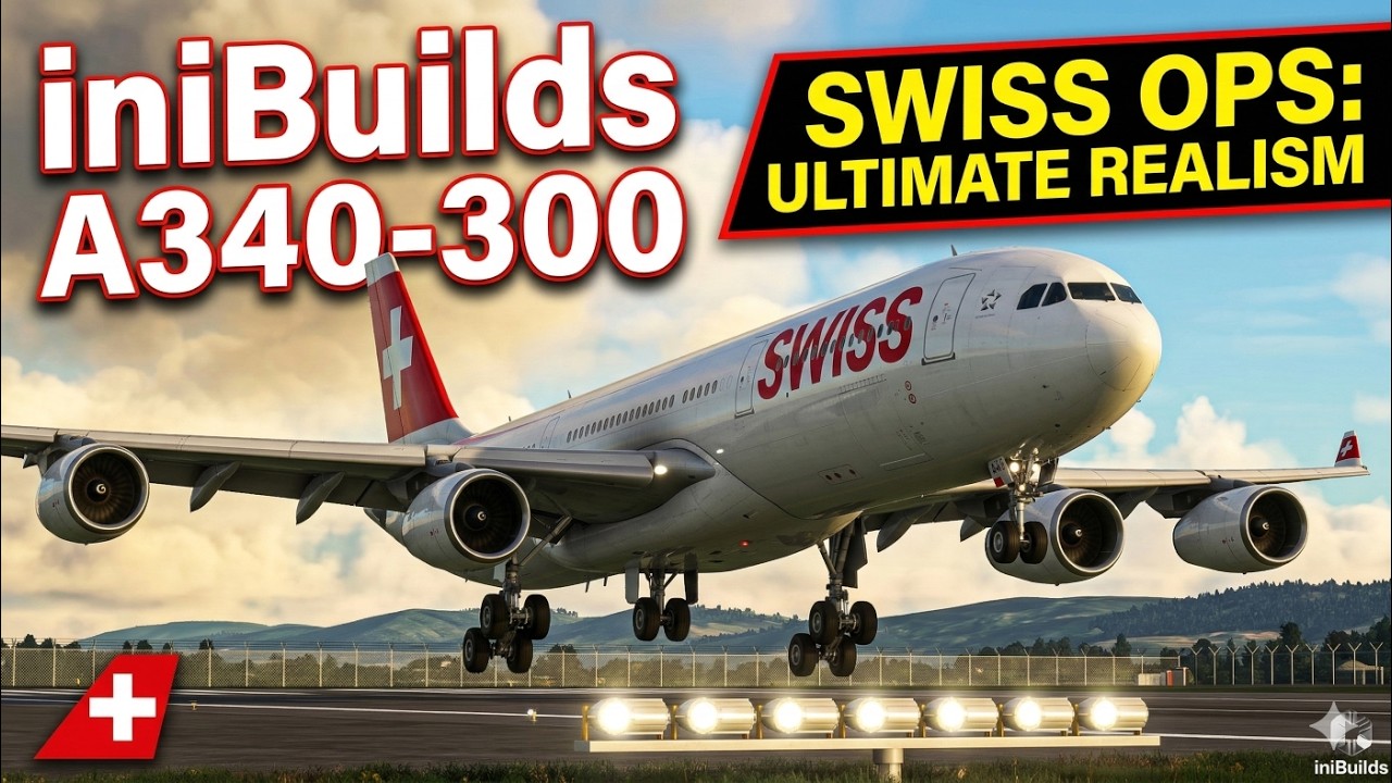 REAL OPS: SWISS A340-300 | Ultimativer Realismus von iniBuilds