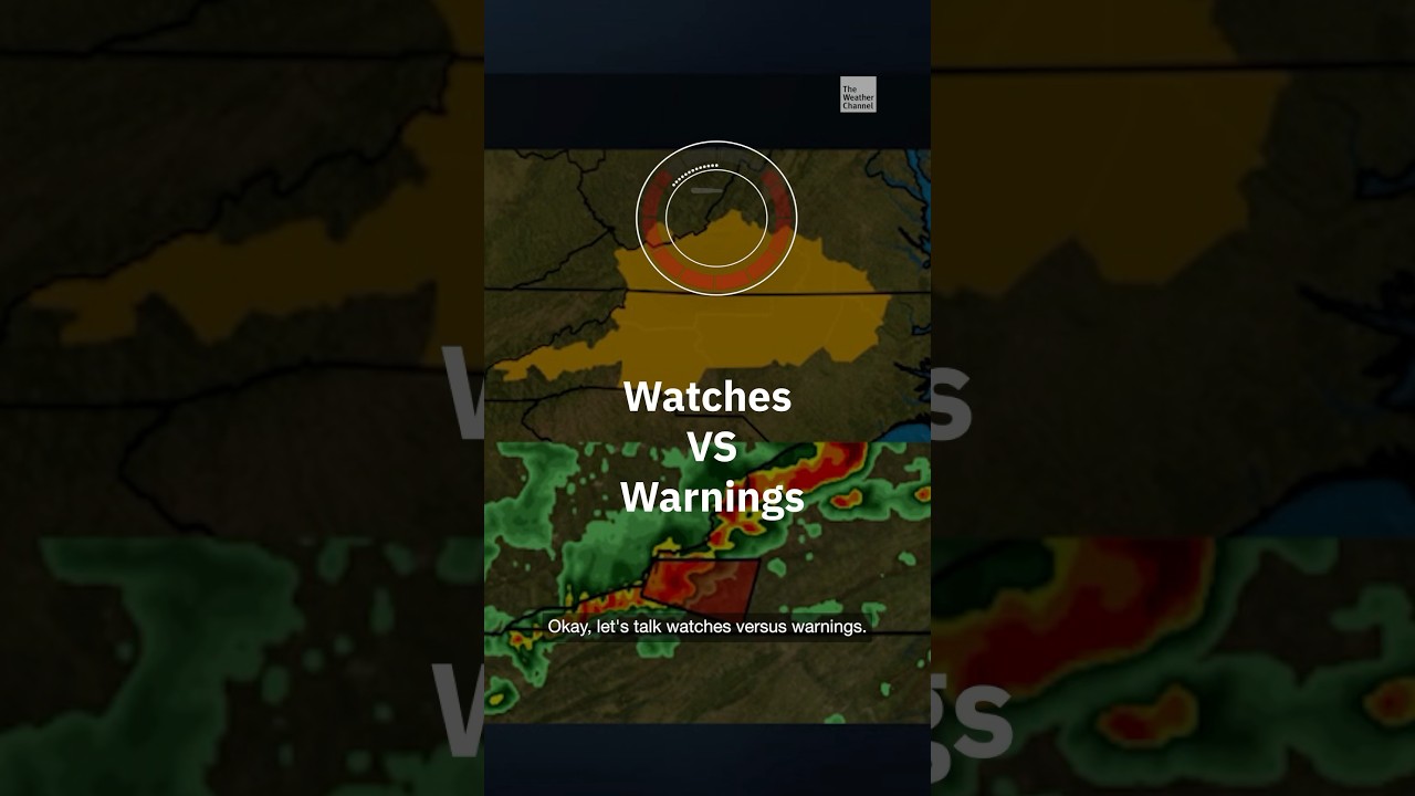 Watch vs. warning: what&rsquo;s the difference? #shorts #newvideo #trending #subscribe #weather