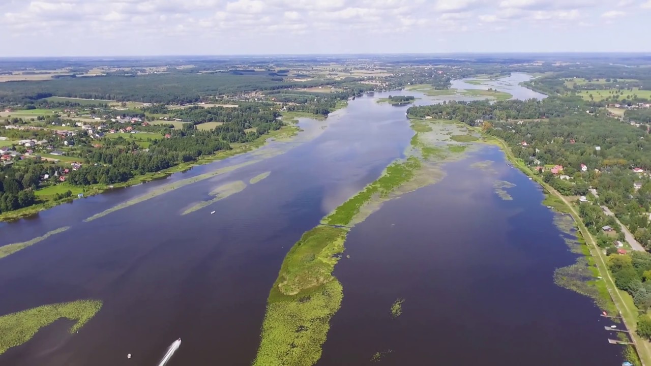 Wierzbica Narew z Drona Sierpień 2018. Narew z lotu ptaka.