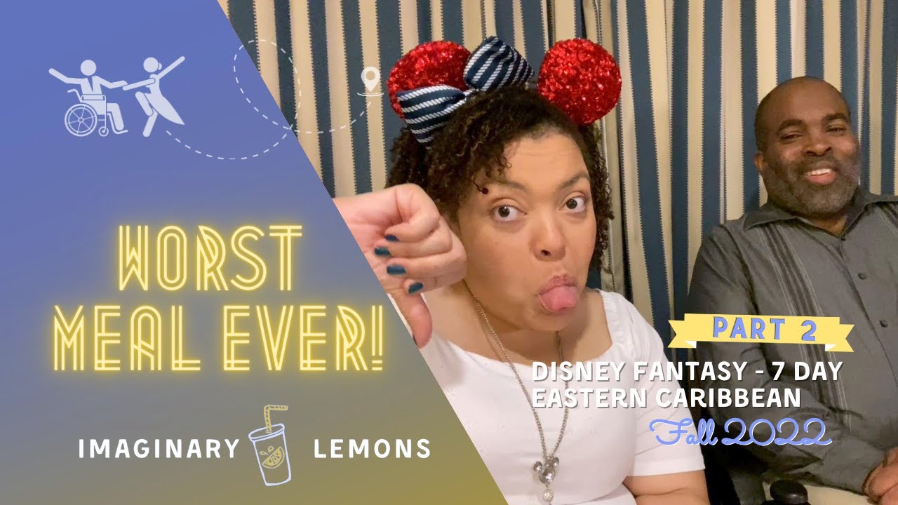 DISNEY FANTASY PART 2: Wheelchair Access in Cabanas, Laundry, & the WORST RESTAURANT AT SEA!