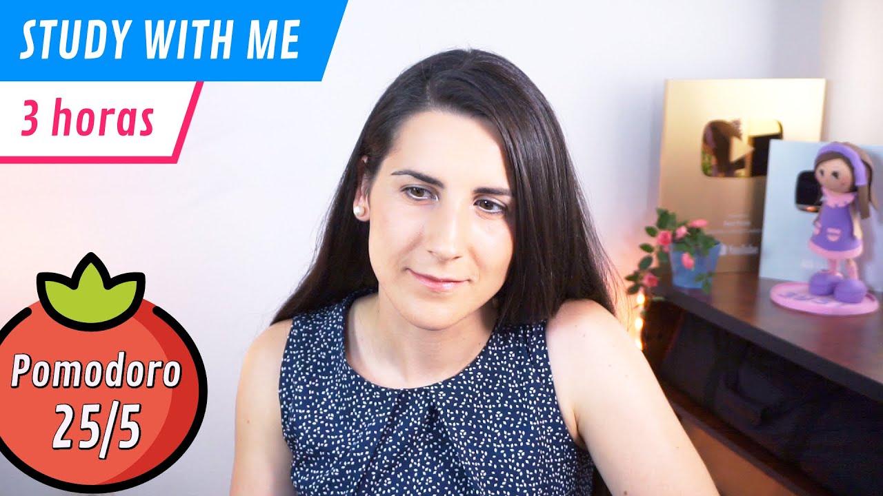 Estudia Conmigo 📚 STUDY WITH ME (3 H) 📕 Pomodoro 25/5