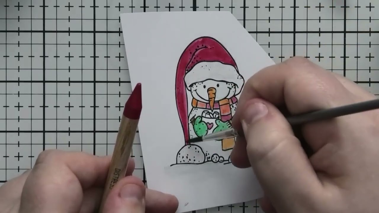 Polkadoodles Cozy Christmas Holly Jolly Snowman!