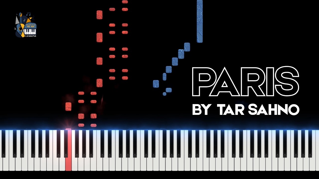 Paris - Tar Sahno // Synthesia Piano Tutorial