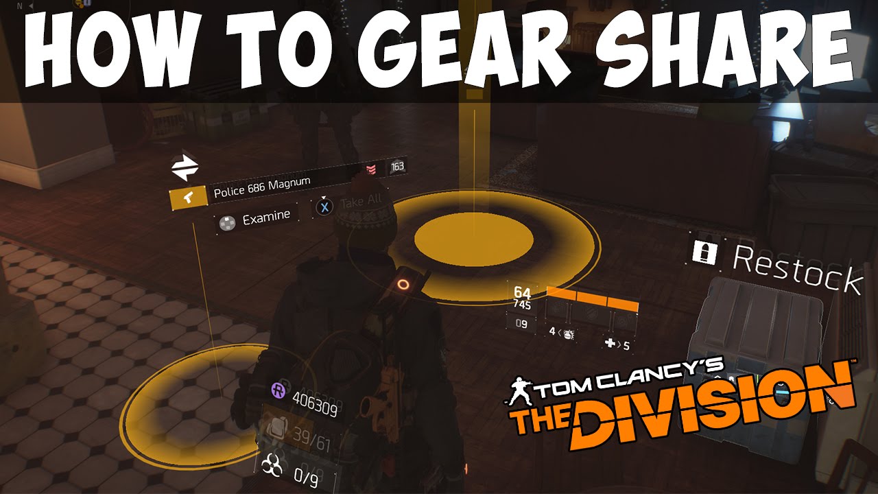 The Division - HOW TO GEAR SHARE/TRADE LOOT WITH FRIENDS AND MORE !!