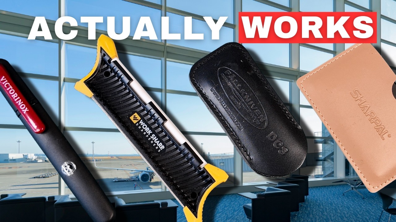 👀 IDIOT-PROOF Pocket Knife SHARPENERS for Travel 🛬