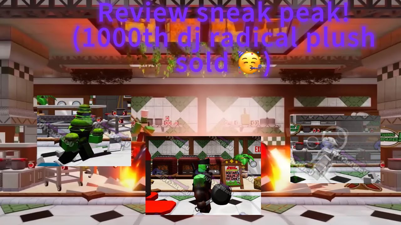(Roblox the battle brick)Review sneak peak của 1000th dj radical plush sell!(yay)